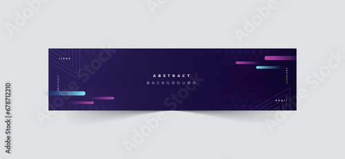 LinkedIn banners template, abstract linkedin business banner