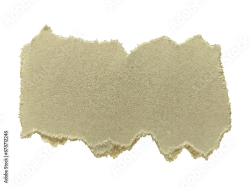 Rip torn piece of paper or cardboard for text, headline, note, ads