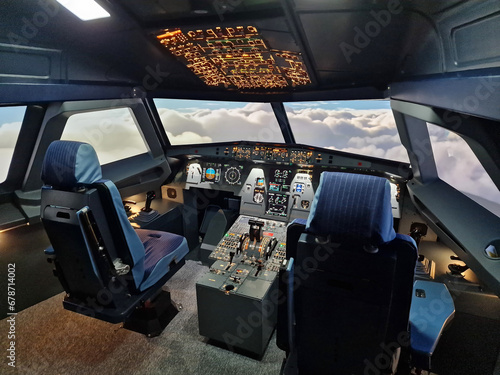 Real Flight Hydraulic Simulator for the Training of the Pilots. © as-artmedia