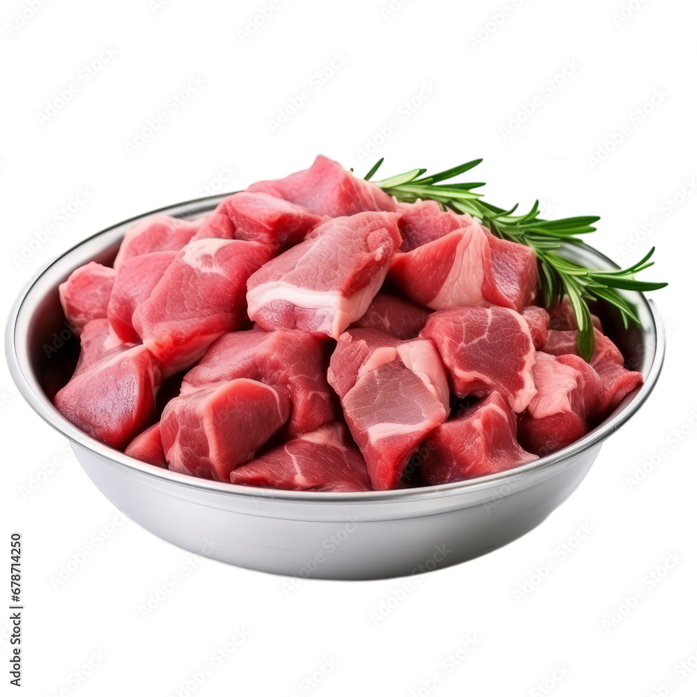 a stewing meat on a white transparent background a stewing meat on a white transparent background