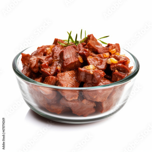 a stewing meat on a white transparent background