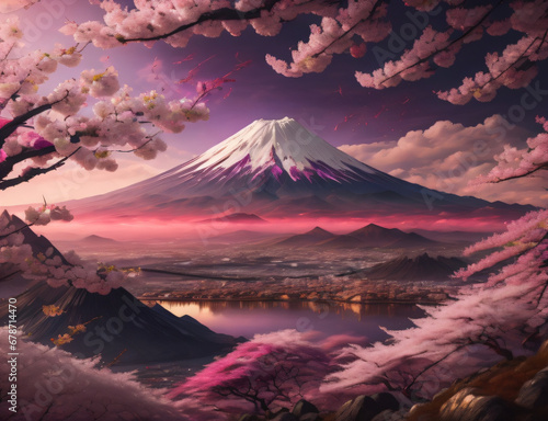 Kirschblüten Vulkan