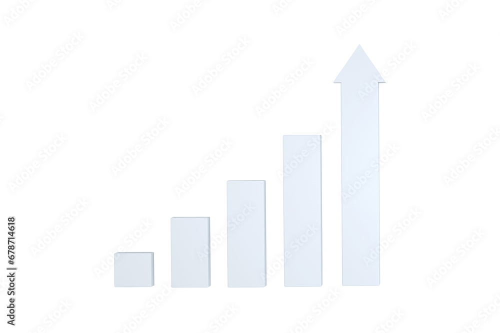 white stair step to growth success, 3d rendering, progress way isolated on transparent background white stair step to growth success, 3d rendering, progress way isolated on transparent background