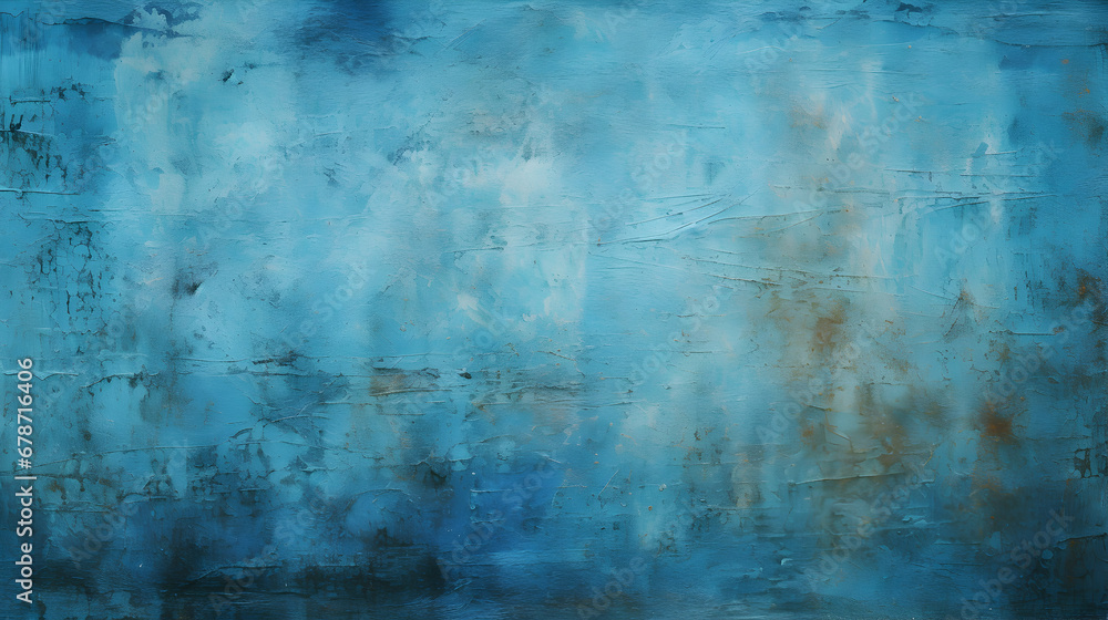 Background blue wall texture abstract grunge ruined scratched texture, photography studio backdrop, generative ai