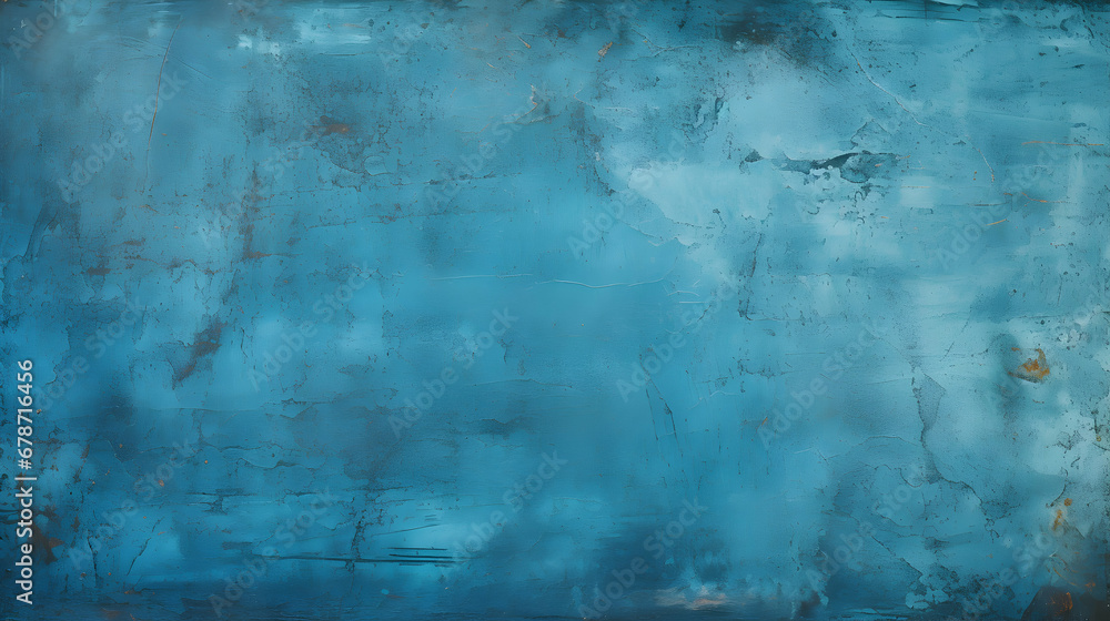 Obraz premium Background blue wall texture abstract grunge ruined scratched texture, photography studio backdrop, generative ai