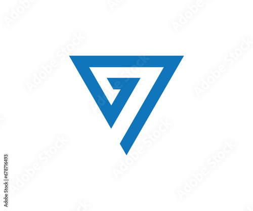 G7 letter logo design vector template photo