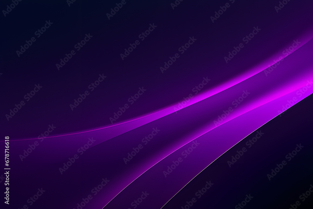 Abstract vector wavy lines flowing smooth curve dark purple gradient color in concept of luxury, technology, modern.