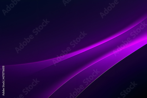 Abstract vector wavy lines flowing smooth curve dark purple gradient color in concept of luxury, technology, modern.
