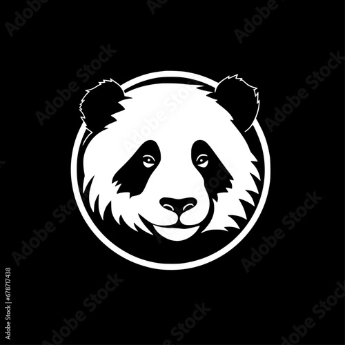 Panda - Minimalist and Flat Logo - Vector illustration