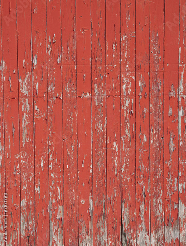 Red Painted Wood #1
