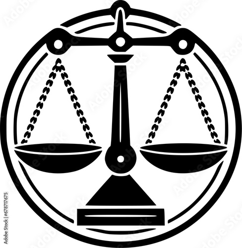 Justice - High Quality Vector Logo - Vector illustration ideal for T-shirt graphic