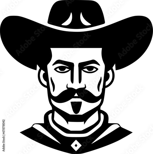 Mexican | Minimalist and Simple Silhouette - Vector illustration
