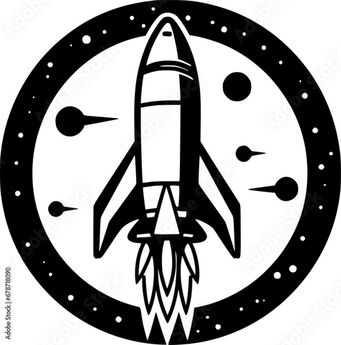 Rocket - High Quality Vector Logo - Vector illustration ideal for T-shirt graphic