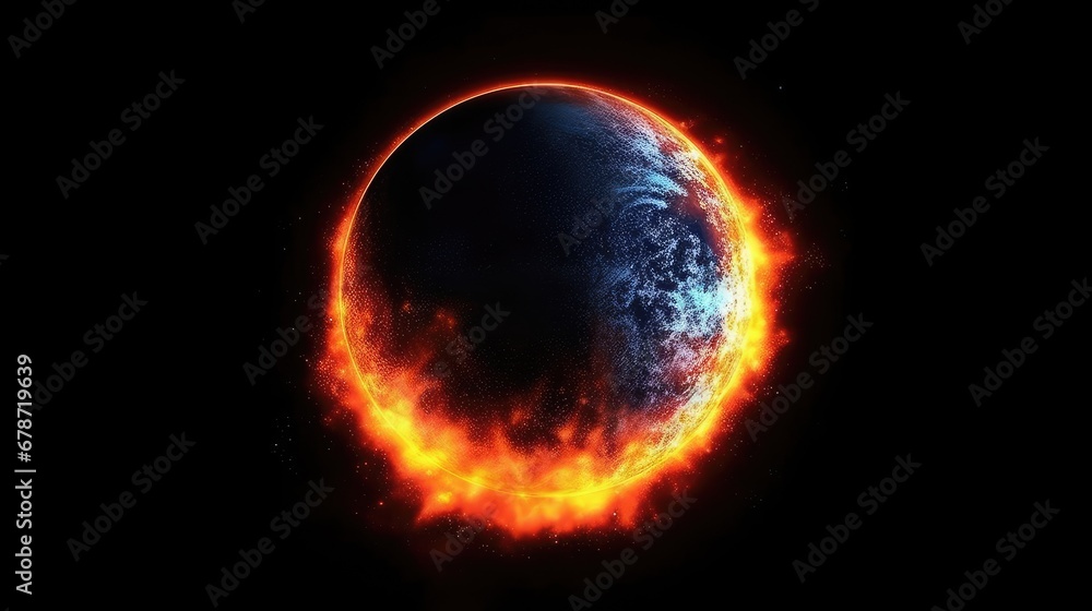 sun and earth