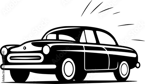 Car - Minimalist and Flat Logo - Vector illustration