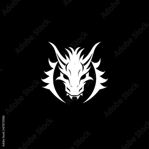 Dragon | Minimalist and Simple Silhouette - Vector illustration