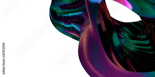 Принти на полотні Iridescent Dimensions: Explore a Holographic 3D Universe