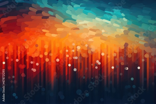 Abstract background with colorful bokeh lights for National Nothing Day.