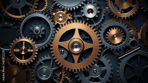 A series of interconnected gears, symbolizing the balance needed for a healthy life.