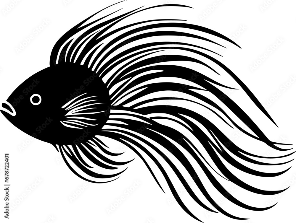 Fish | Minimalist and Simple Silhouette - Vector illustration Fish | Minimalist and Simple Silhouette - Vector illustration