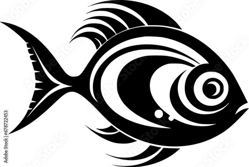 Fish | Minimalist and Simple Silhouette - Vector illustration