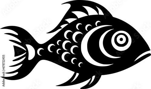 Fish - High Quality Vector Logo - Vector illustration ideal for T-shirt graphic
