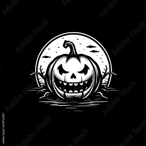 Halloween - Minimalist and Flat Logo - Vector illustration