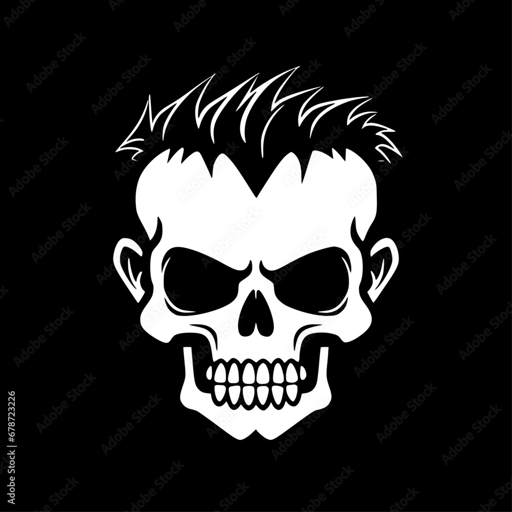 Obraz premium Skull - Minimalist and Flat Logo - Vector illustration