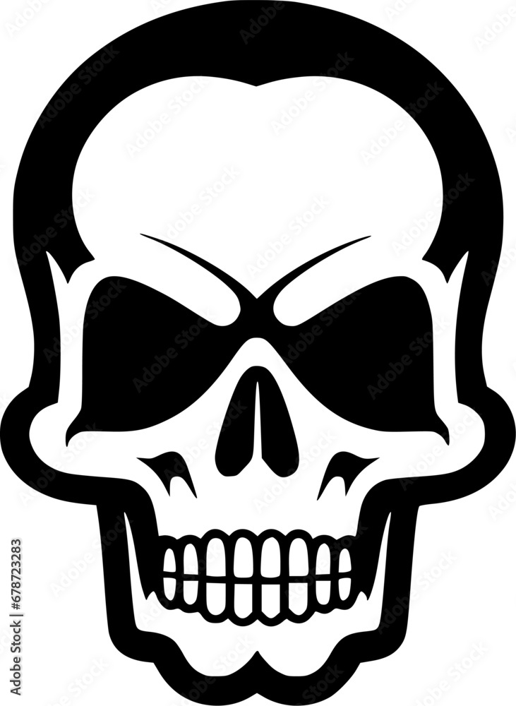 Fototapeta premium Skull - Minimalist and Flat Logo - Vector illustration