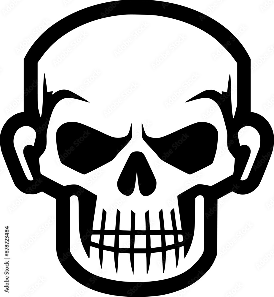 Fototapeta premium Skull - High Quality Vector Logo - Vector illustration ideal for T-shirt graphic