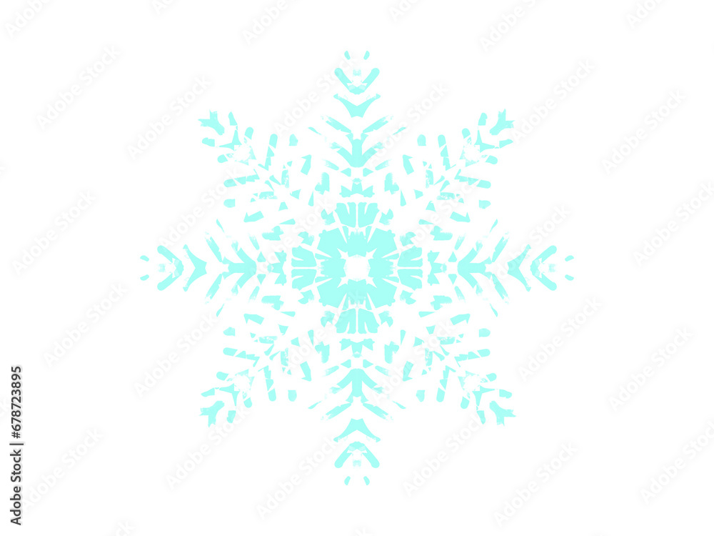 Snowflakes in various pastel colors Snowflakes in various pastel colors