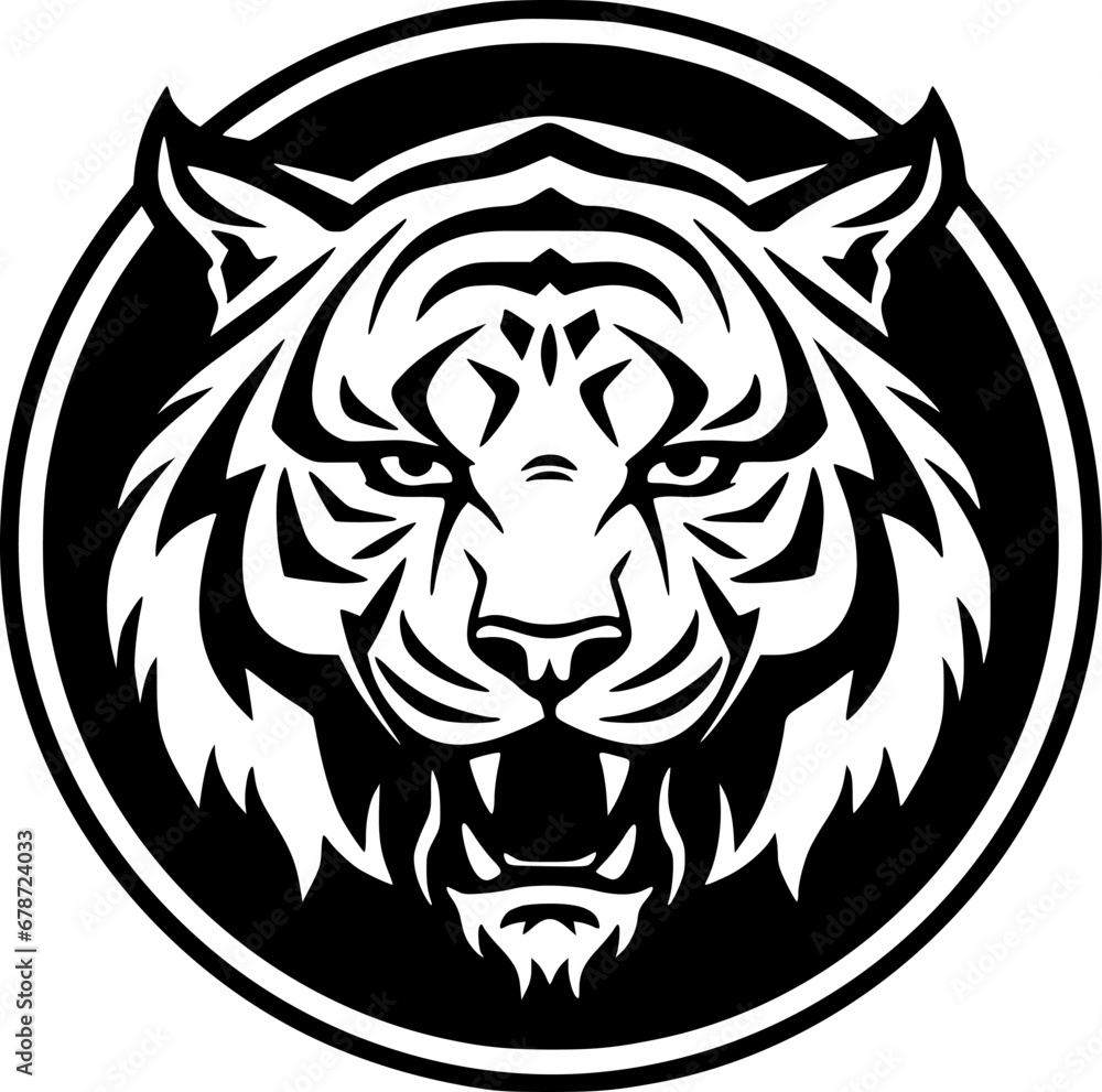 Tiger - High Quality Vector Logo - Vector illustration ideal for T-shirt graphic