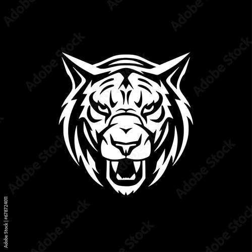 Wallpaper Mural Tiger - Minimalist and Flat Logo - Vector illustration Torontodigital.ca