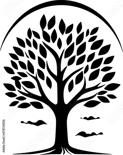Tree - High Quality Vector Logo - Vector illustration ideal for T-shirt graphic