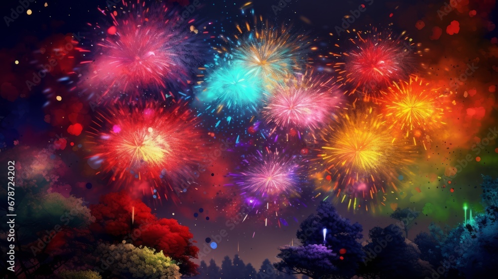 Fototapeta premium Christmas greeting cards, wallpaper, webpage background, crackers, celebration, screensavers and colorful images.
