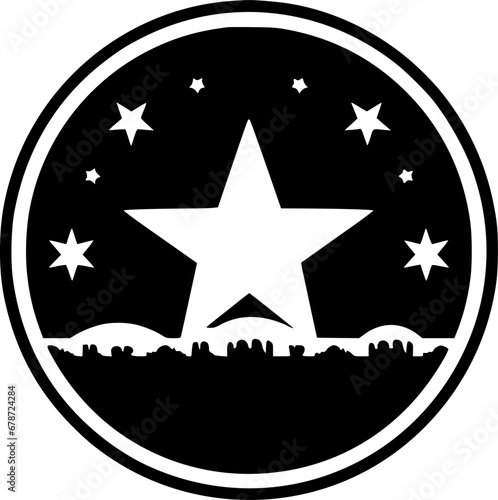 Western | Minimalist and Simple Silhouette - Vector illustration