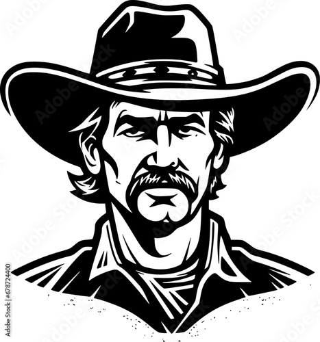 Western - High Quality Vector Logo - Vector illustration ideal for T-shirt graphic