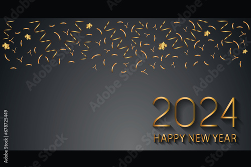 2024 happy new year background for your seasonal invitations, covers, festive posters greetings cards.