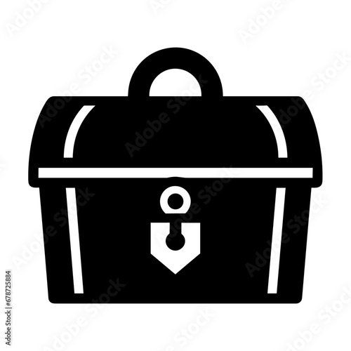 Simple Icon illustration of Treasure Chest. SVG Vector