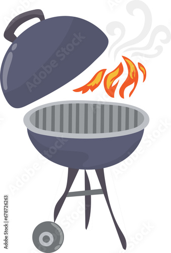 Outdoor grill illustration