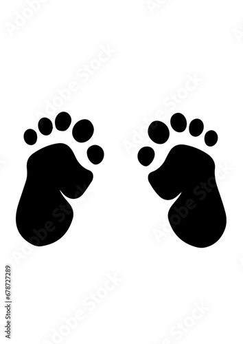 Baby Footprint - Vector Cut File Illustration