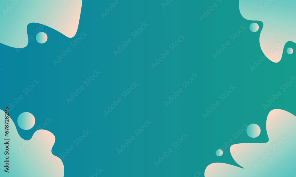 Obraz premium Abstract background all green with bubbles