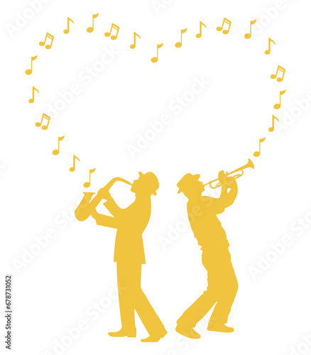 jazz musician illustration