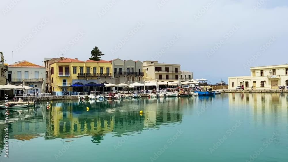 Hafen von Rethymnon, Insel Kreta, Griechenland Hafen von Rethymnon, Insel Kreta, Griechenland