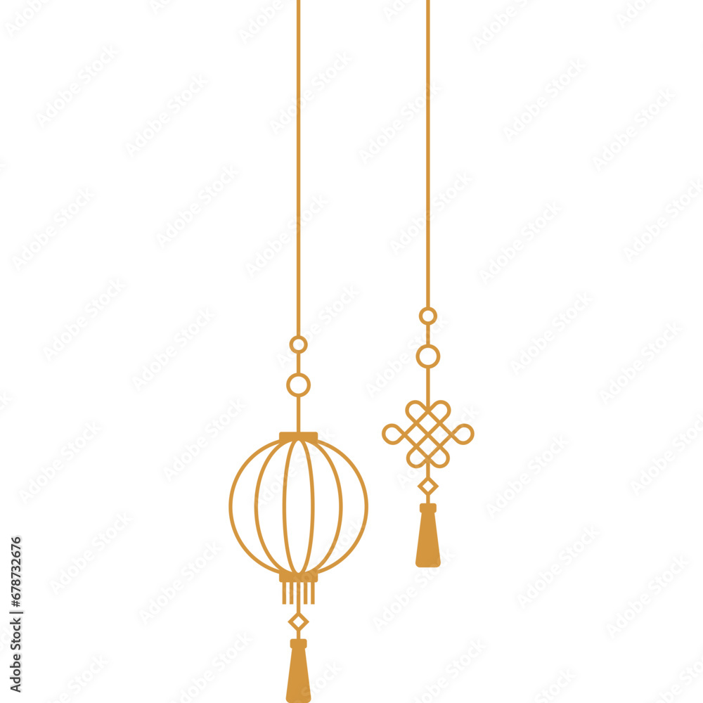 New Year Lantern Line Decoration New Year Lantern Line Decoration