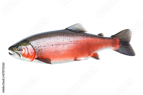 salmon fish isolated on white