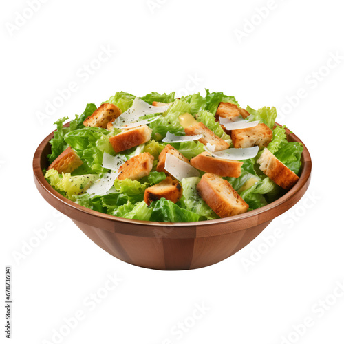 caesar salad,isolated on white and transparent background