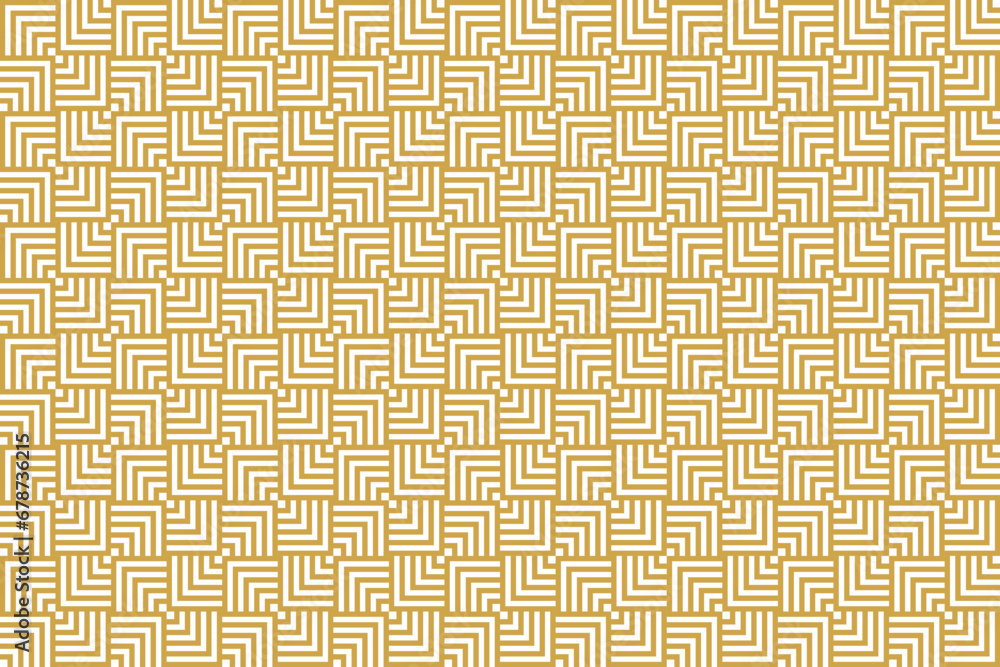 seamless abstract gold luxury pattern square strip lines background with geometric vector design