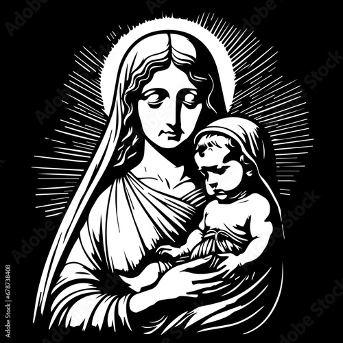 Virgin Mary end baby Jesus