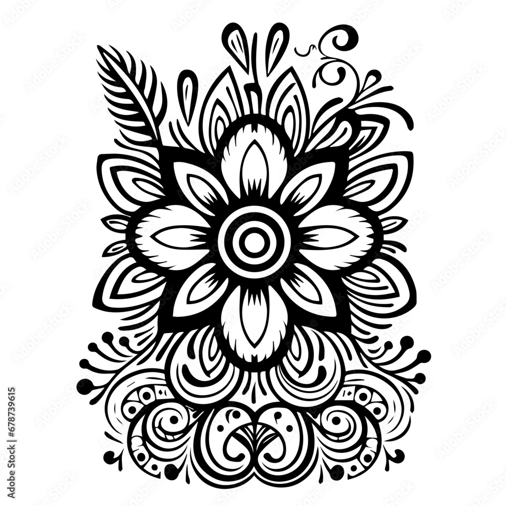 Flower Art - Vector Illustration Flower Art - Vector Illustration